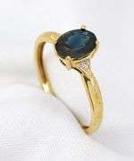 Feminine Oval Sapphire Ring