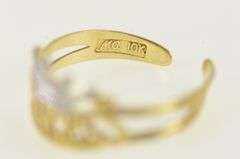 10K Yellow Gold Princess Crown Tiara Royal Spoiled Toe Ring