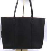 Tory burch black leather tote bag