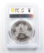 MS69 1990 American Silver Eagle PCGS Beautiful Red Toning