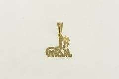 14K Yellow Gold #1 Number One Mom Mother's Day Charm/Pendant