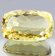 Amazing 130.43ct golden yellow unheated Citrine