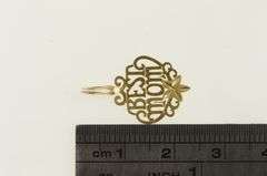 14K Yellow Gold Best Mom Mother's Day Love Message Pendant