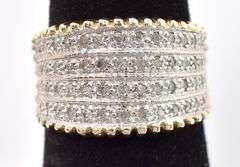 Amazing 10K Yellow Gold Diamond Ring