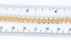 Curb cuban chain necklace in 14kt yellow gold
