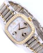 David Yurman throughbred 2 tone diamond watch