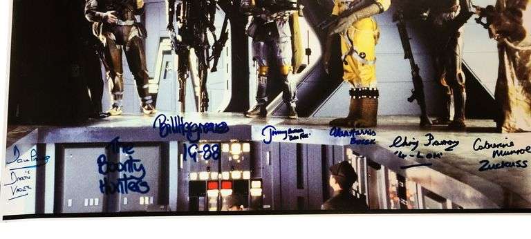 "Star Wars Bounty Hunters Vader Signed 16x20 Photo