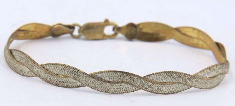 Italian 925 sterling silver twisted bracelet