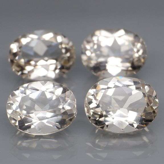 Glittering 9.19ct platinum champagne Topaz set