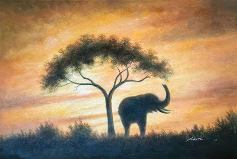 BEAUTIFUL HAND PAINTED OIL PAINTING ON CANVAS