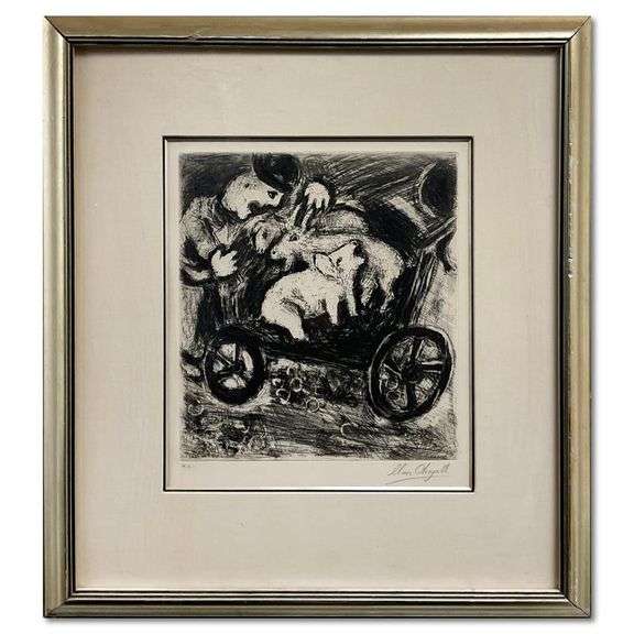 Le Berger et son troupeau by Chagall