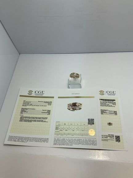 CERTIFIED 14K YELLOW GOLD AND DIAMOND BAND. 1.25 CARAT