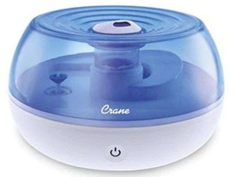 Crane 0.2 Gal Personal Ultrasonic Cool Mist Humidifier