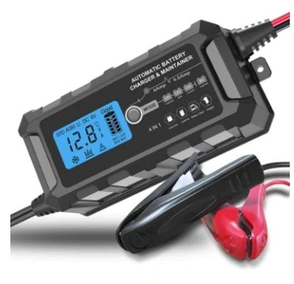 Smart Car Battery Charger - Versatile and Waterproof