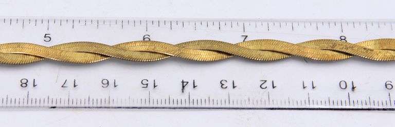 Italian 925 sterling silver twisted bracelet