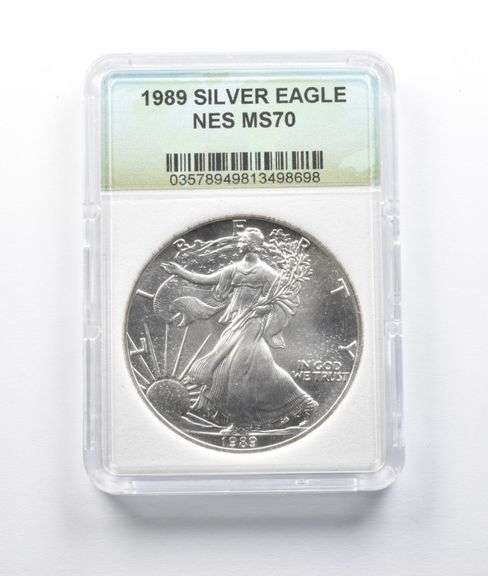 MS70 1989 American Silver Eagle NES
