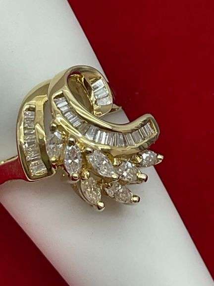 CERTIFIED BRAND NEW 14K YELLOW GOLD AND DIAMOND RING