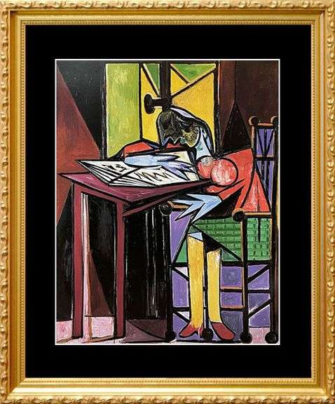 Collectible Pablo Picasso, Woman Reading