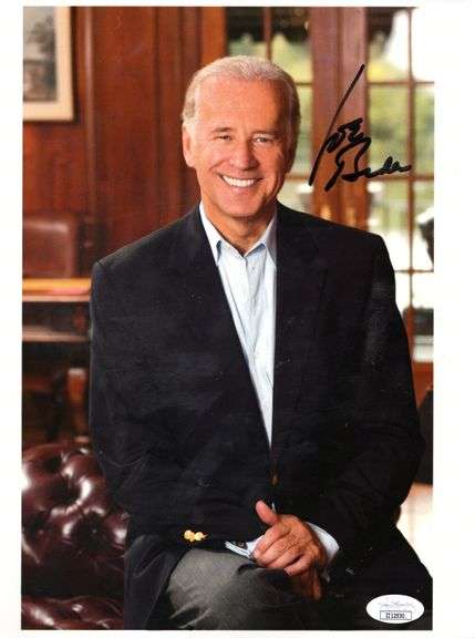 President Joe Biden Signed Custom Framed Photo Display