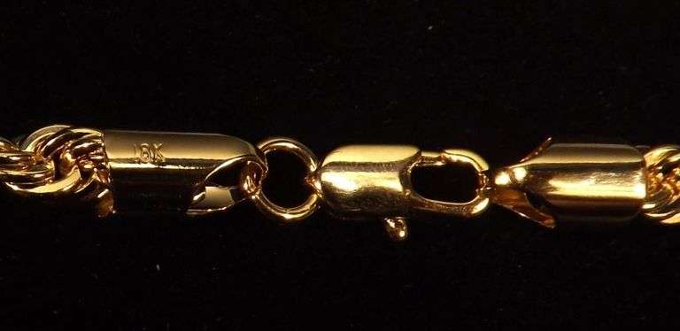 18 Kt Gold Plated Eagle Pendant And Chain