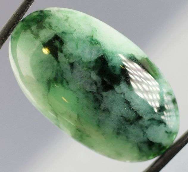 Glowing 46.80ct top quality Jadeite Jade cabochon