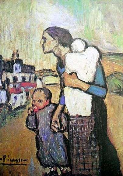 Pablo Picasso, The Mother Leading Two Children