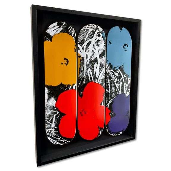 Flowers - Grey/Red by Warhol