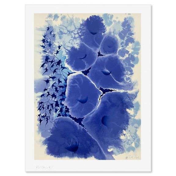 Mauve Floral by Eyvind Earle