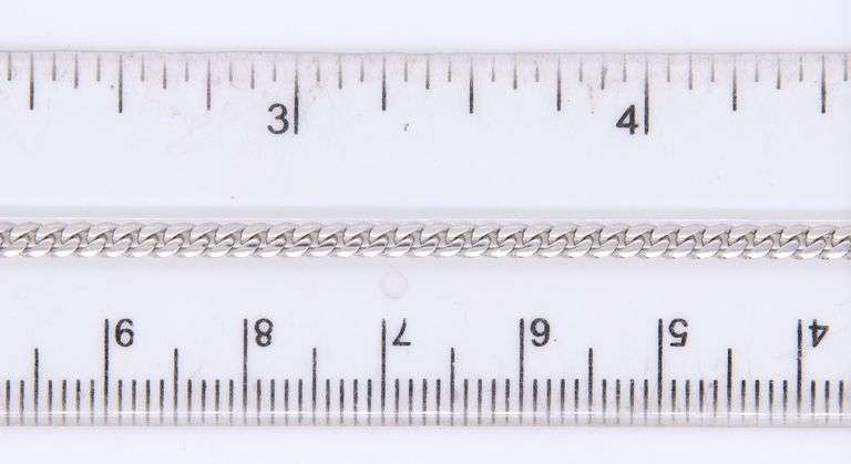 14kt White gold cuban link bracelet