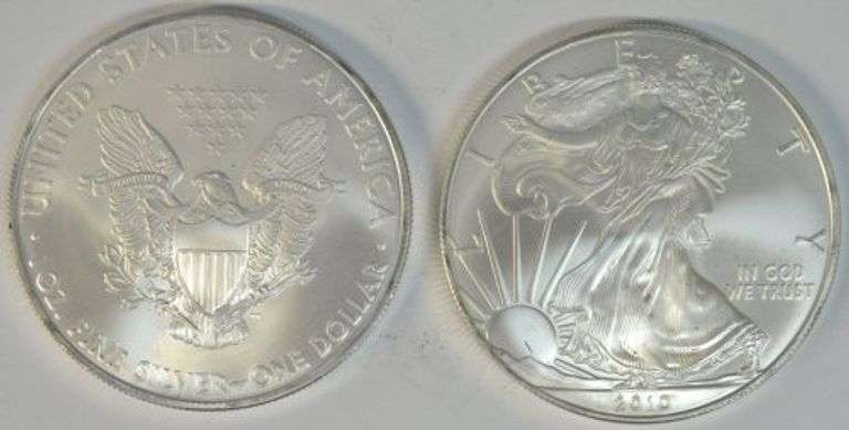 Superb Gem BU Roll of Twenty (20) 2010 $1 American Silver Eagles