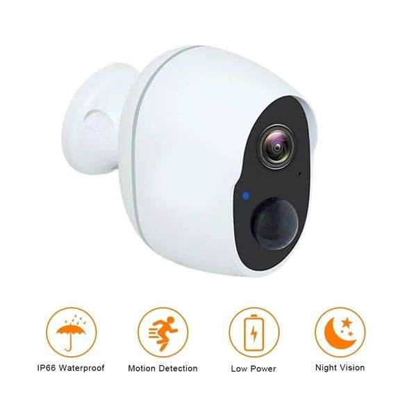 1080P Wireless Battery-Powered IP CCTV Camera