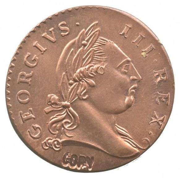 Virginia Half Penny George III Colonial Coin Copy