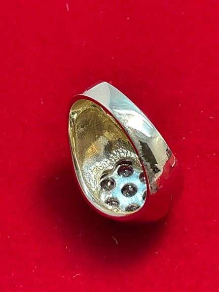 MEN'S CERTIFIED 14K GOLD AND DIAMOND RING 1.50 CARATS