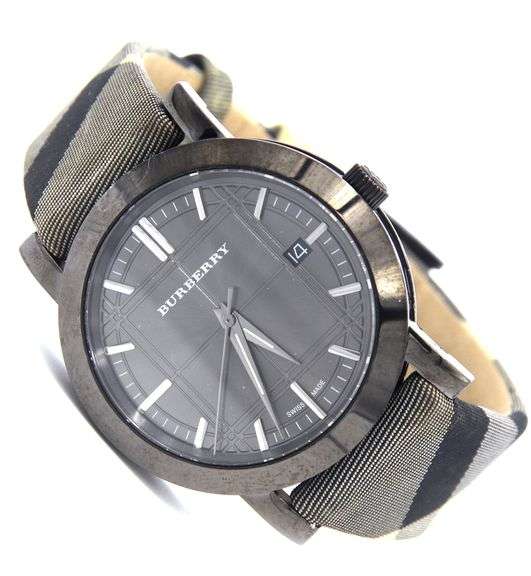Burberry Louis Mark Nova check band quartz watch