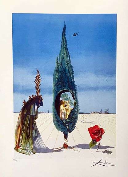 Limited Edition Salvador Dali, Enigma of the Rose