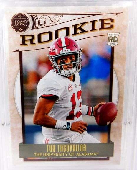 Tua Tagovailoa 2020 Rookie Football Card, Gem Mint 9.5