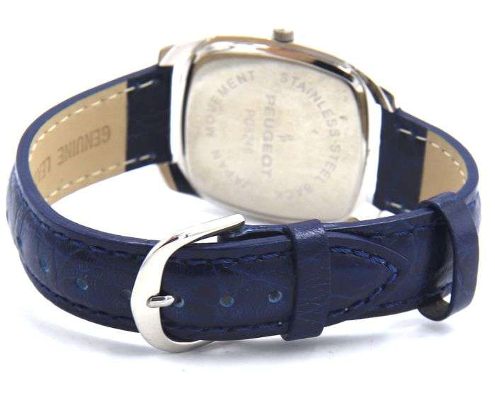 Peugeot blue dial quartz watch
