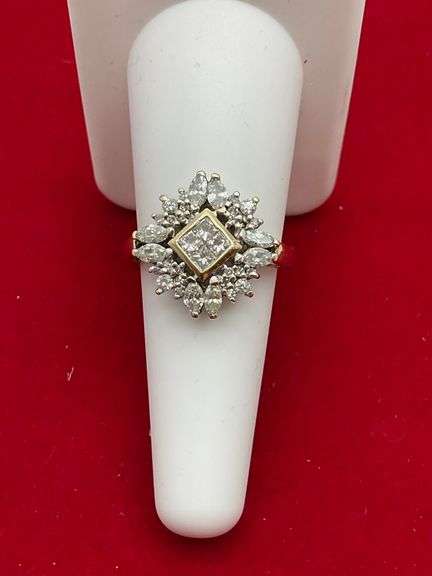 CERTIFIED 14K GOLD AND DIAMOND RING