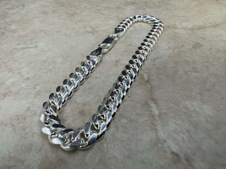 Sterling Silver Solid Miami Cuban Link Chain 5.7mm 925 Italy Heavy Curb Bracelet 7" Inch