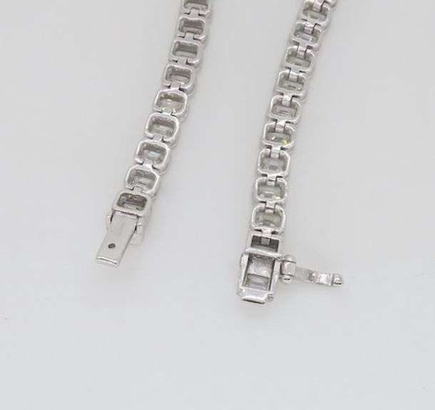 7.52CTW Emerald Cut Diamond Bracelet