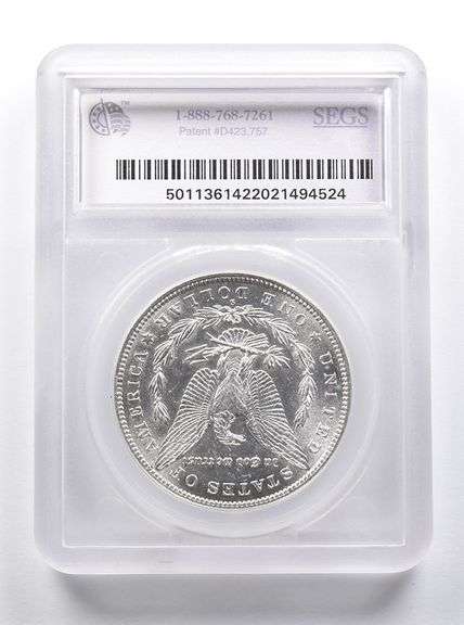 MS61 1889-S Morgan Silver Dollar SEGS