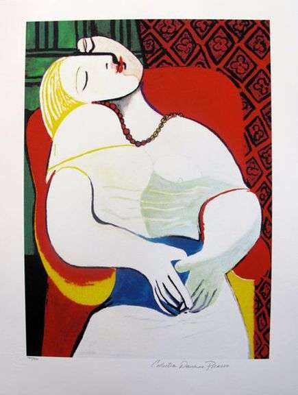 Pablo Picasso, The Dream, Hand Signed by the Estate