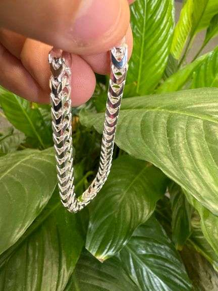 Sterling Silver Men's Franco Chain 4.6mm Solid 925 Italy New Bracelet 7"