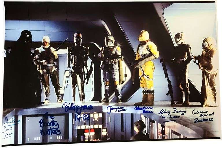 "Star Wars Bounty Hunters Vader Signed 16x20 Photo