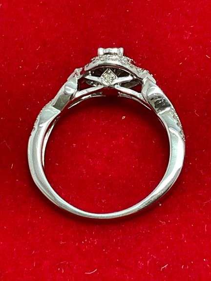 CERTIFIED BRAND NEW 14K WHITE GOLD DIAMOND RING