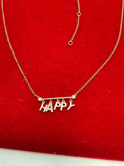 BRAND NEW 14K ROSE GOLD AND DIAMOND NECKLACE