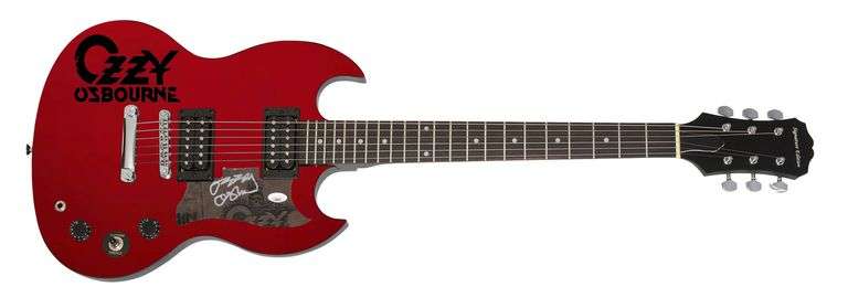 Ozzy Osbourne Signed Electric Guitar
