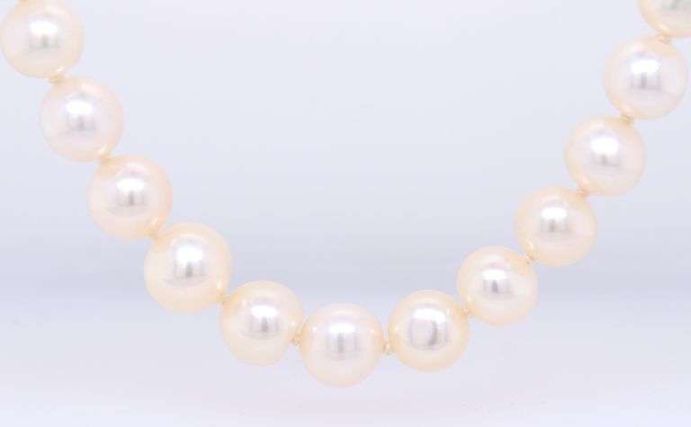 7-8mm White fresh water pearl necklace