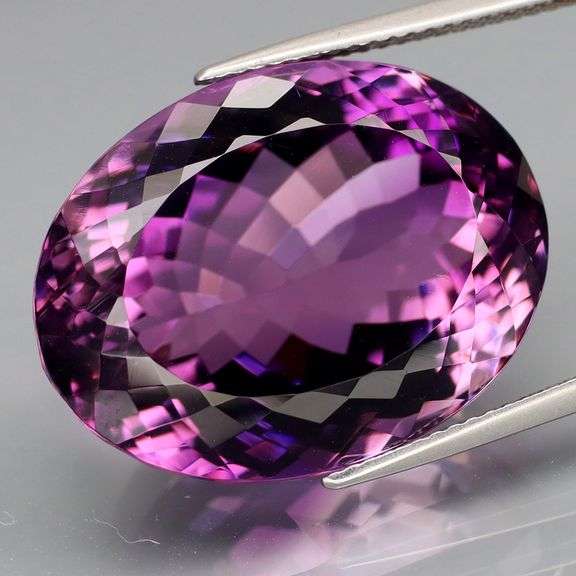 Magnificent 39.44ct deep violet Amethyst