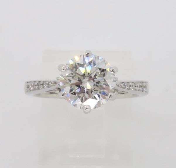 1.89CTW Diamond Ring Made in 18k White Gold